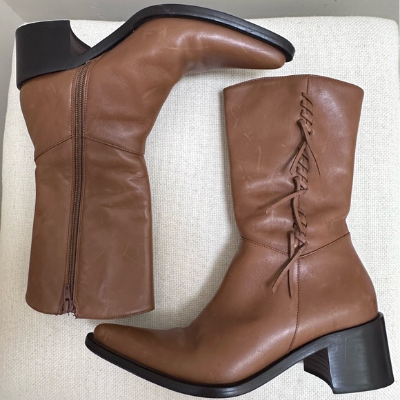 Andrea Bertocco Women’s Italian Leather midcalf SZ 6 1/2-EXCELLENT CONDITION! - Picture 3 of 11